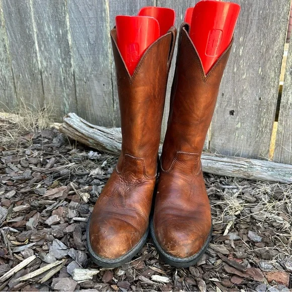 Georgia Boots Farm Ranch G5755 Carbo Tech Wellington Russet WildwoodMens 11M
